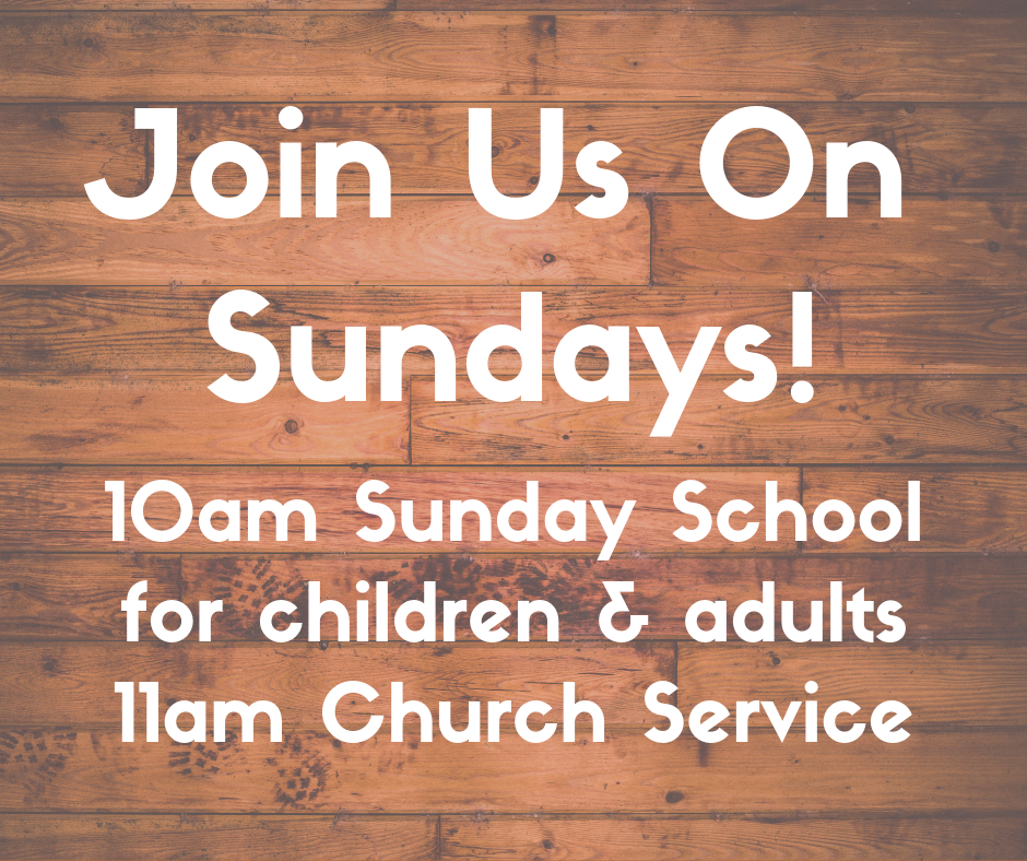 Sunday Worship Schedule Rehoboth United Methodist Church